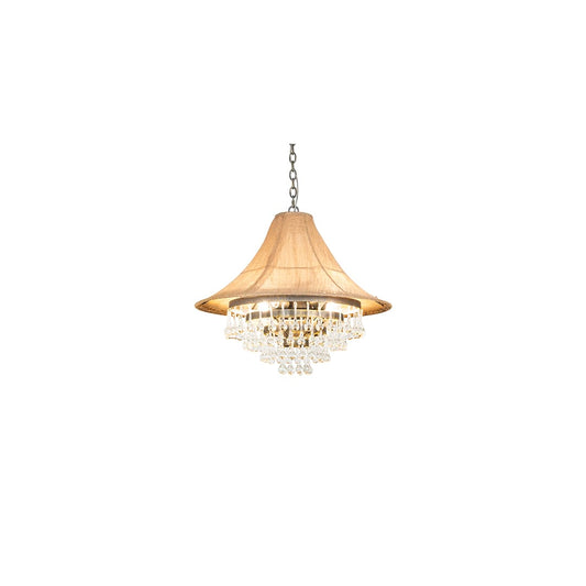 4 Light 28" Wide Crystal Pendant