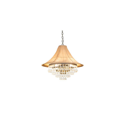 4 Light 28" Wide Crystal Pendant