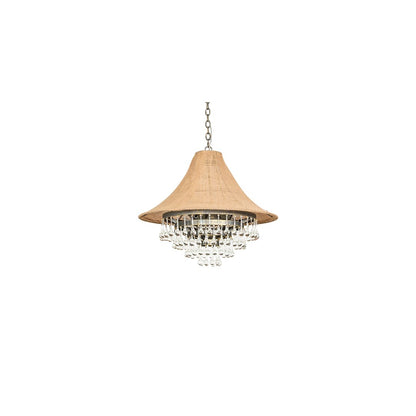 4 Light 28" Wide Crystal Pendant