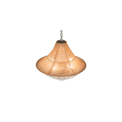 4 Light 28" Wide Crystal Pendant