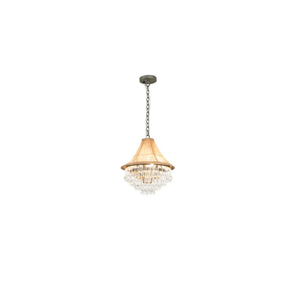 3 Light 18" Wide Crystal Pendant