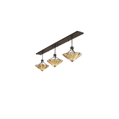 3 Light 84" Wide Linear Pendant