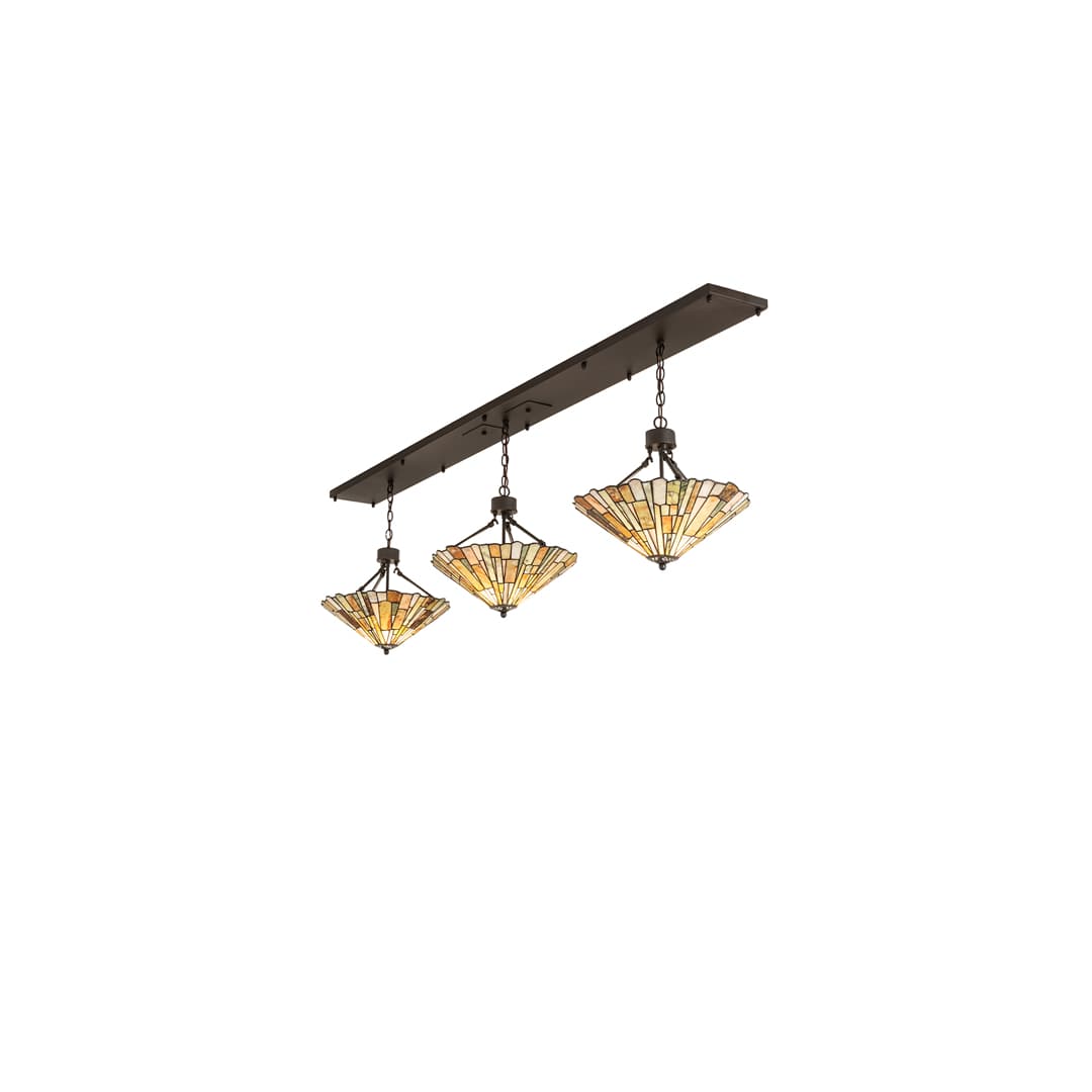 3 Light 84" Wide Linear Pendant