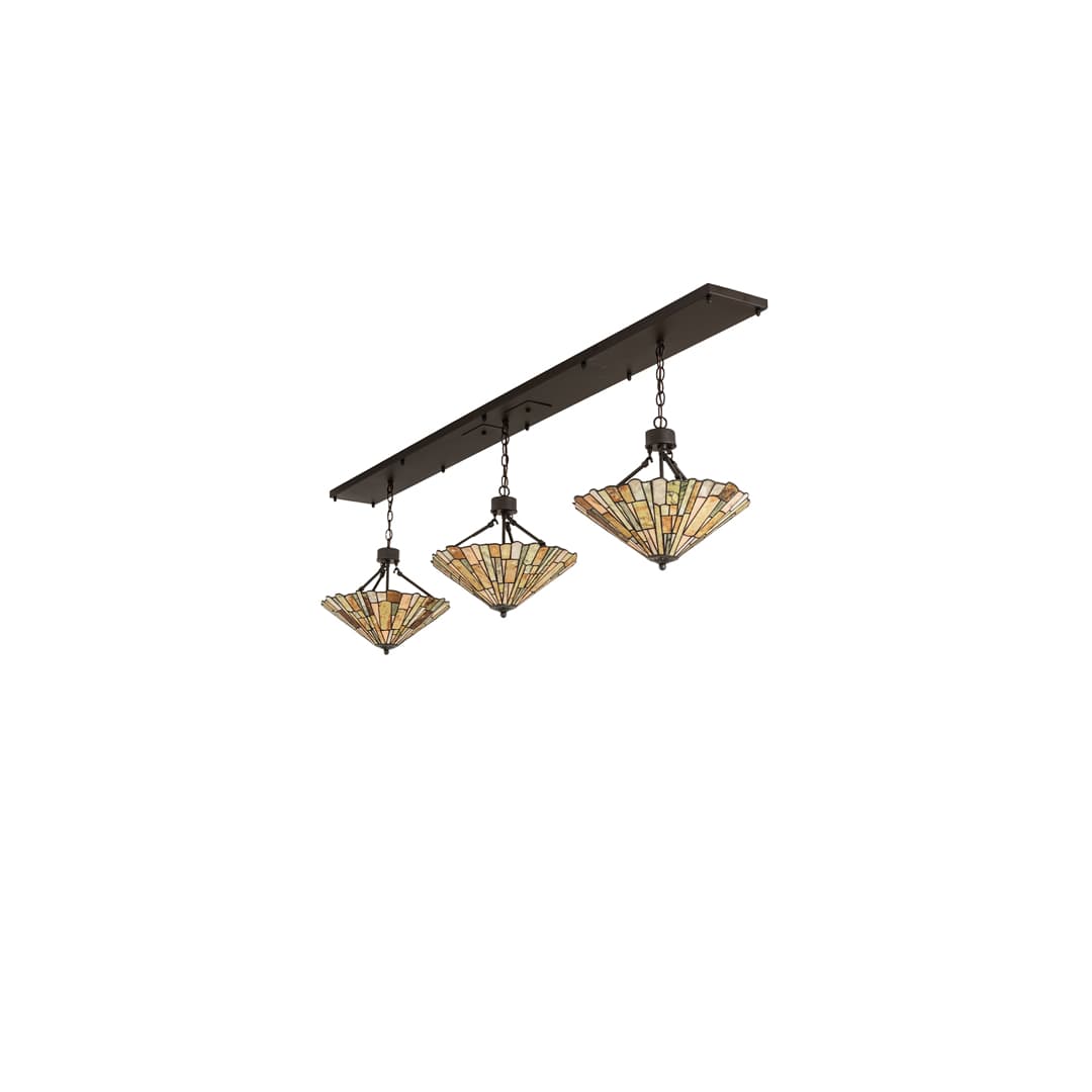 3 Light 84" Wide Linear Pendant
