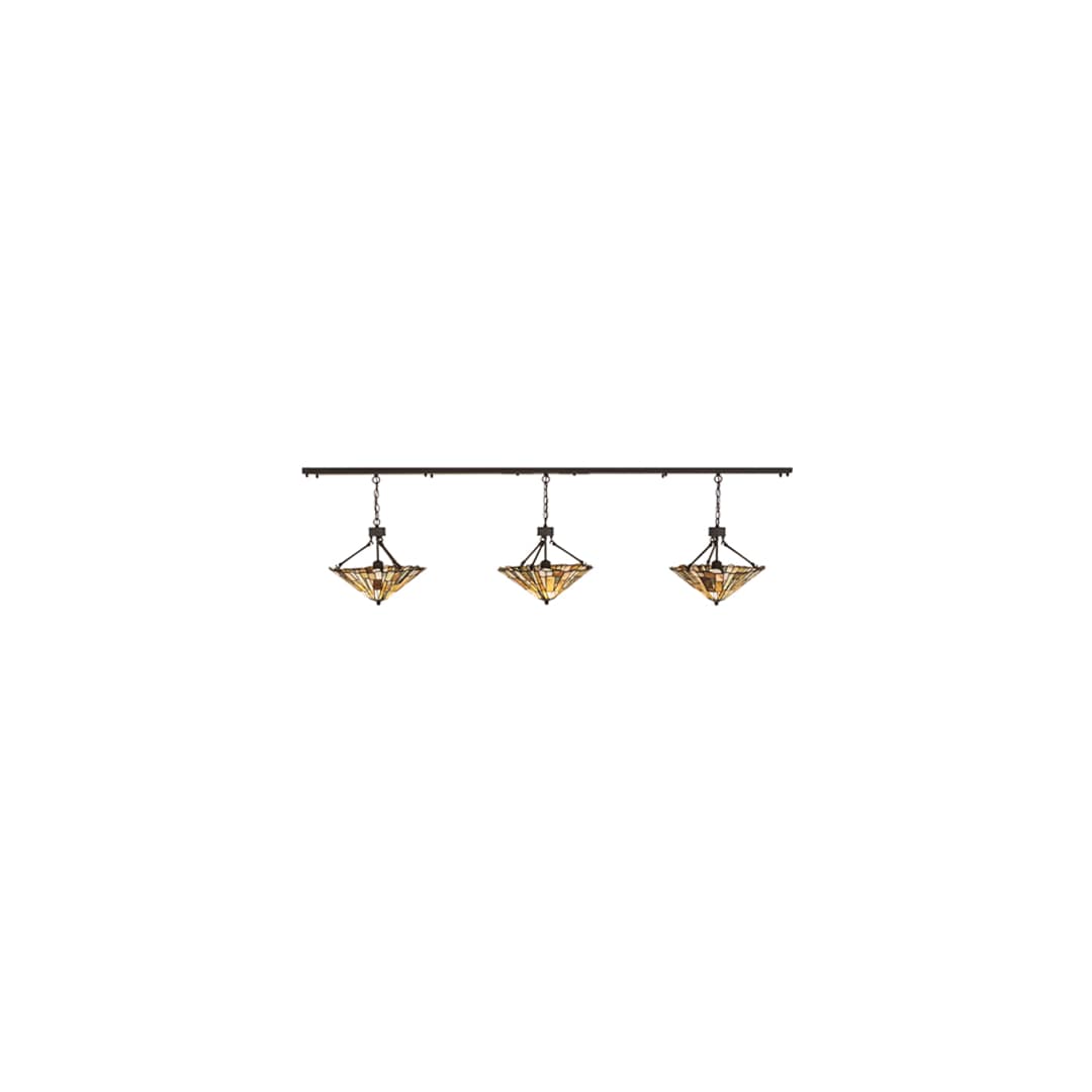 3 Light 84" Wide Linear Pendant