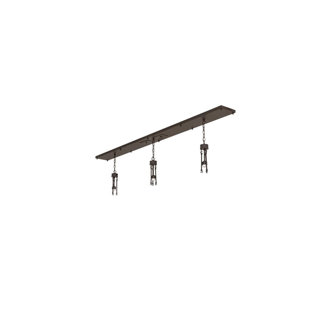 3 Light 84" Wide Linear Pendant