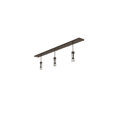 3 Light 84" Wide Linear Pendant