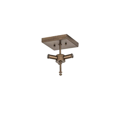 Star 2 Light 16" Wide Semi-Flush Ceiling Fixture