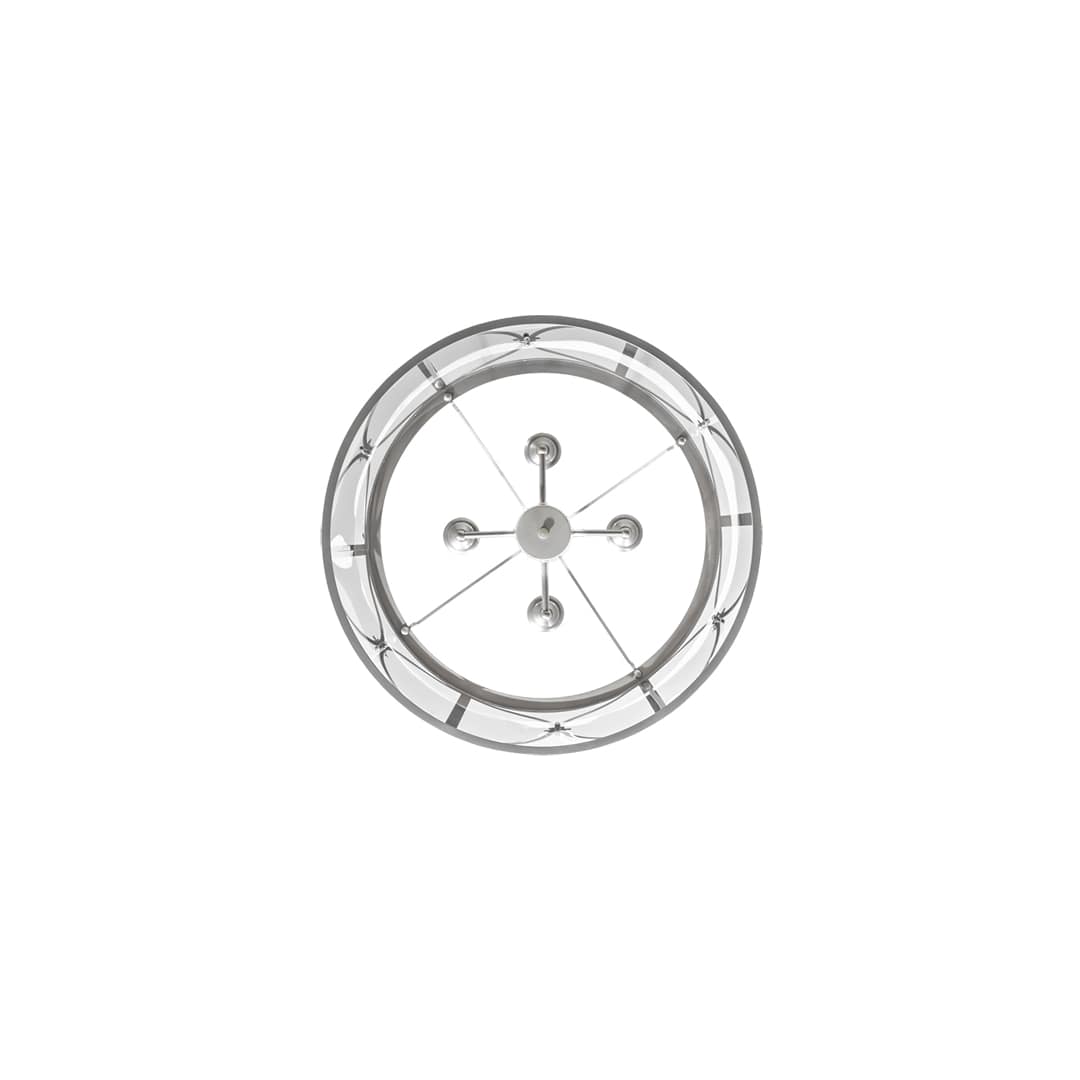 4 Light 24" Wide Taper Candle Pendant