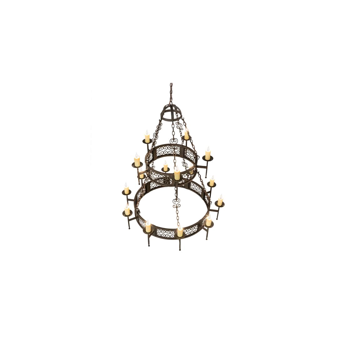 Toscano 15 Light 48" Wide Taper Candle Style Chandelier