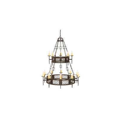 Toscano 15 Light 48" Wide Taper Candle Style Chandelier