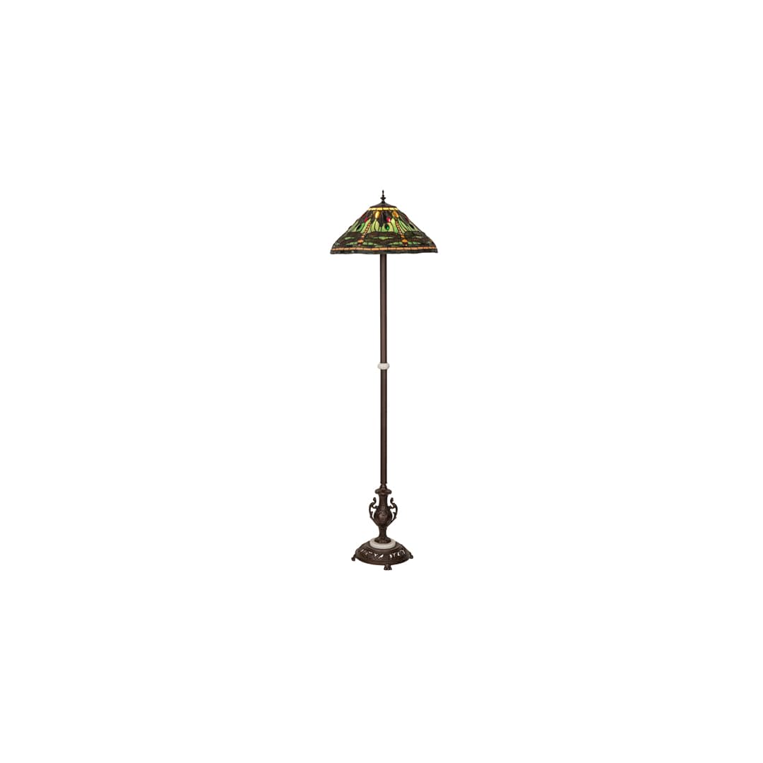 Tiffany Dragonfly 71" Tall Buffet Floor Lamp