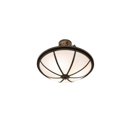 Commerce 3 Light 20" Wide Semi-Flush Bowl Ceiling Fixture