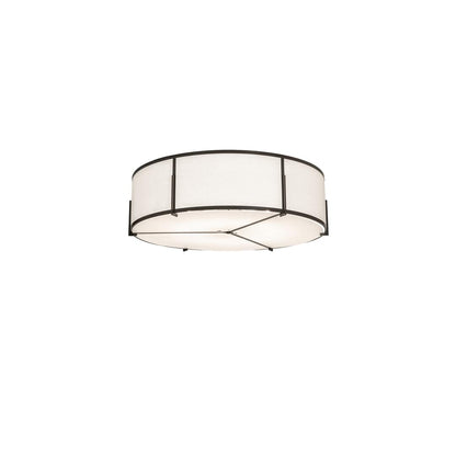 Cilindro Structure 12 Light 60" Wide Semi-Flush Drum Ceiling Fixture