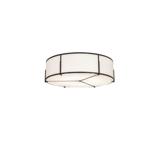 Cilindro Structure 12 Light 60" Wide Semi-Flush Drum Ceiling Fixture