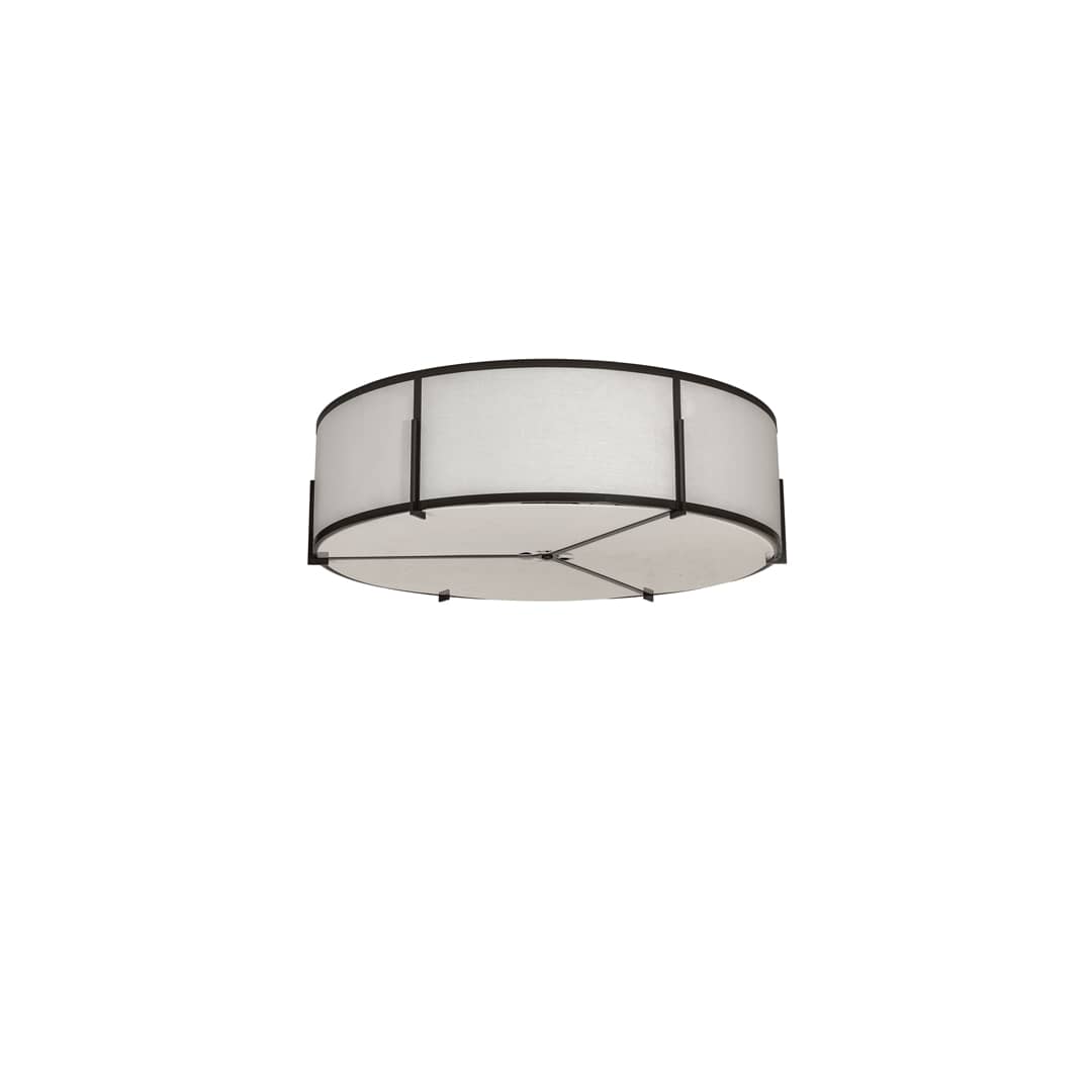 Cilindro Structure 12 Light 60" Wide Semi-Flush Drum Ceiling Fixture