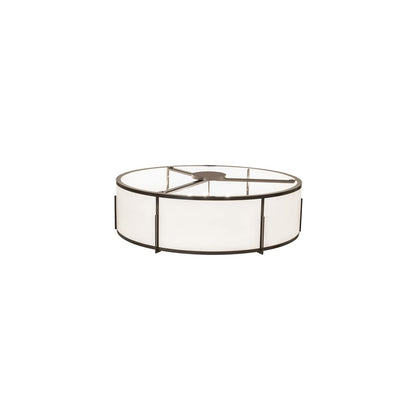 Cilindro Structure 12 Light 60" Wide Semi-Flush Drum Ceiling Fixture