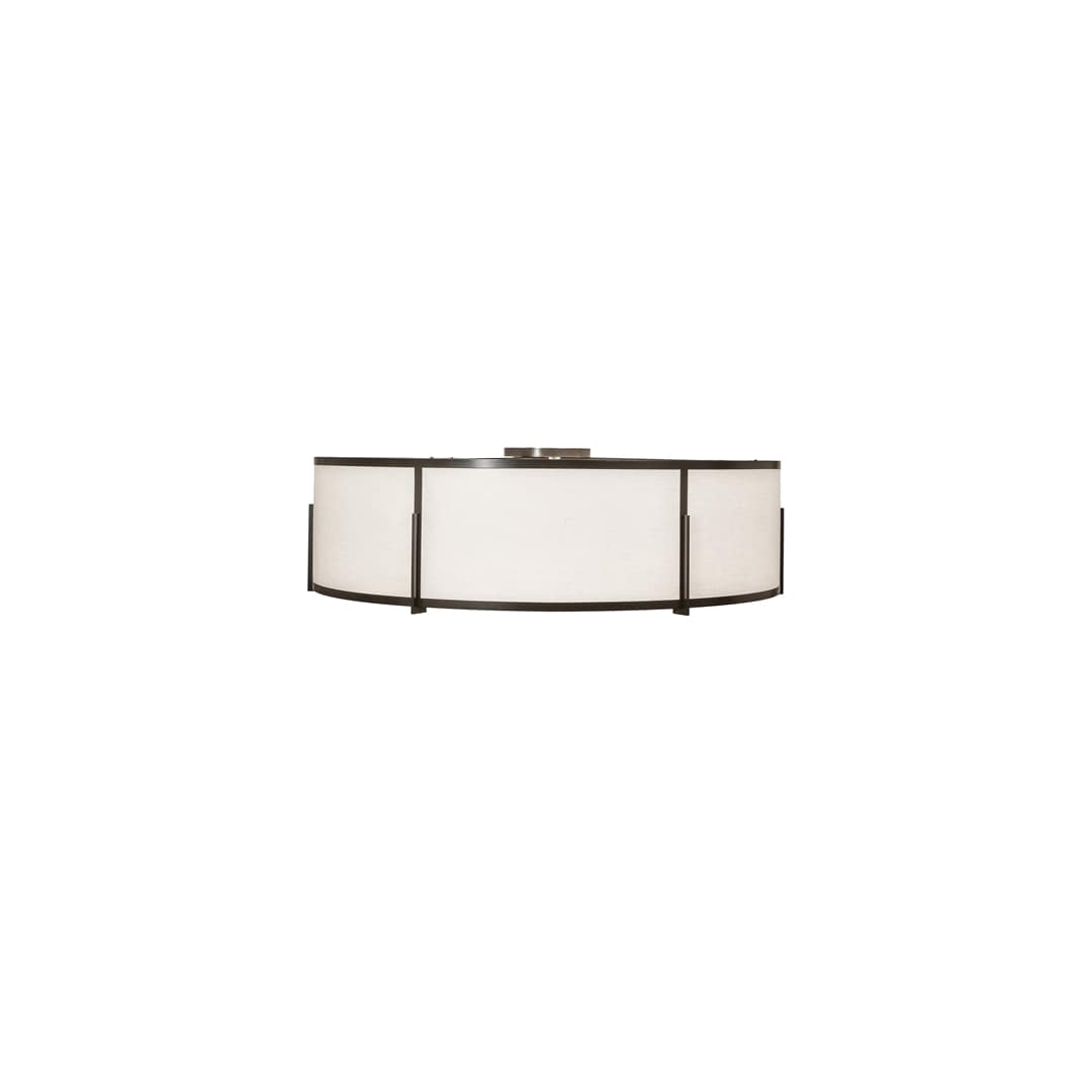 Cilindro Structure 12 Light 60" Wide Semi-Flush Drum Ceiling Fixture