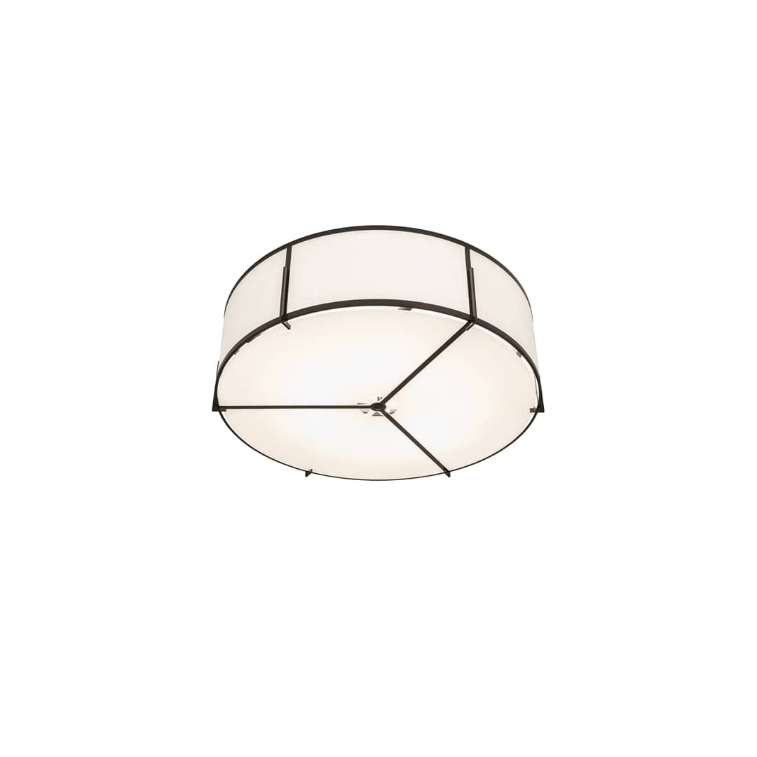 Cilindro Structure 12 Light 60" Wide Semi-Flush Drum Ceiling Fixture