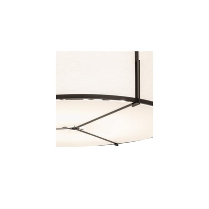 Cilindro Structure 12 Light 60" Wide Semi-Flush Drum Ceiling Fixture