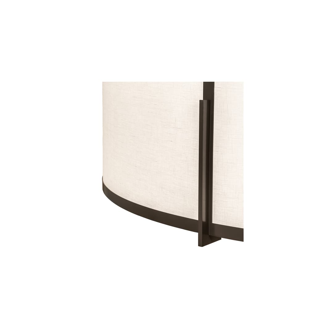 Cilindro Structure 12 Light 60" Wide Semi-Flush Drum Ceiling Fixture