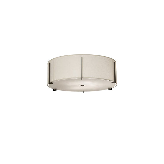 Cilindro Structure 6 Light 42" Wide Semi-Flush Drum Ceiling Fixture