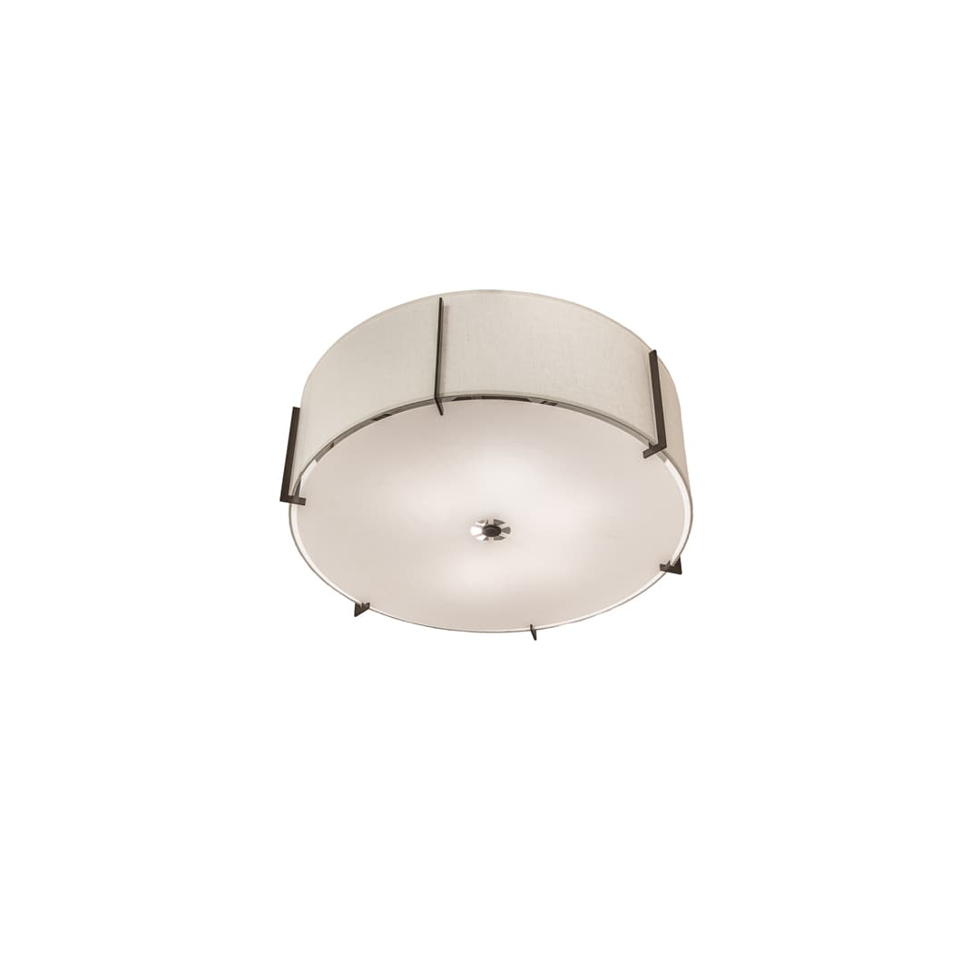 Cilindro Structure 6 Light 42" Wide Semi-Flush Drum Ceiling Fixture