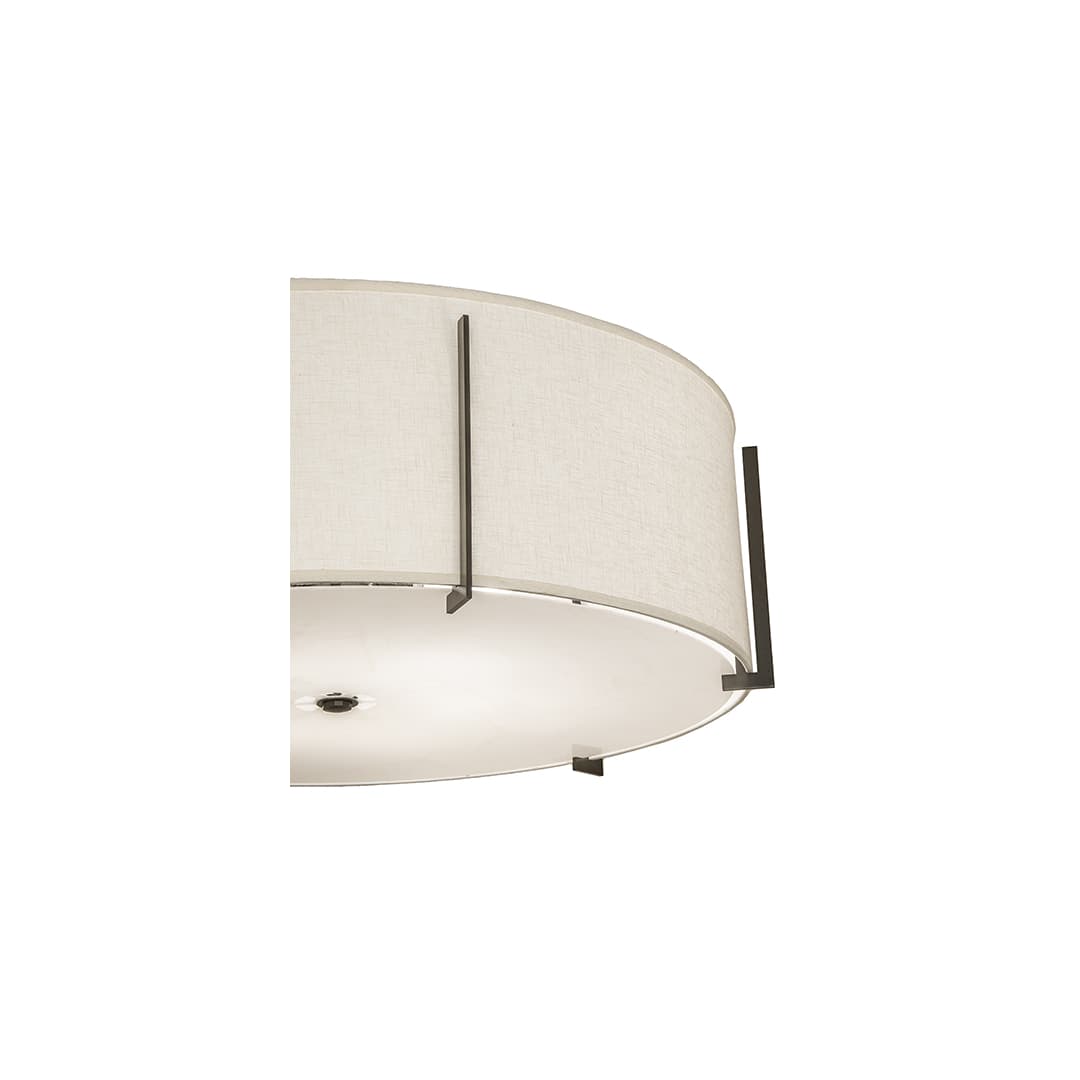 Cilindro Structure 6 Light 42" Wide Semi-Flush Drum Ceiling Fixture