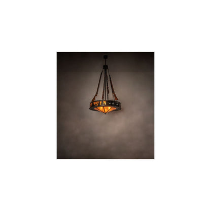 8 Light 48" Wide Abstract Pendant