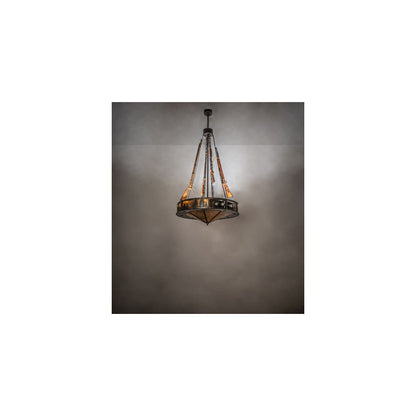 8 Light 48" Wide Abstract Pendant