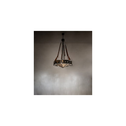 8 Light 48" Wide Abstract Pendant