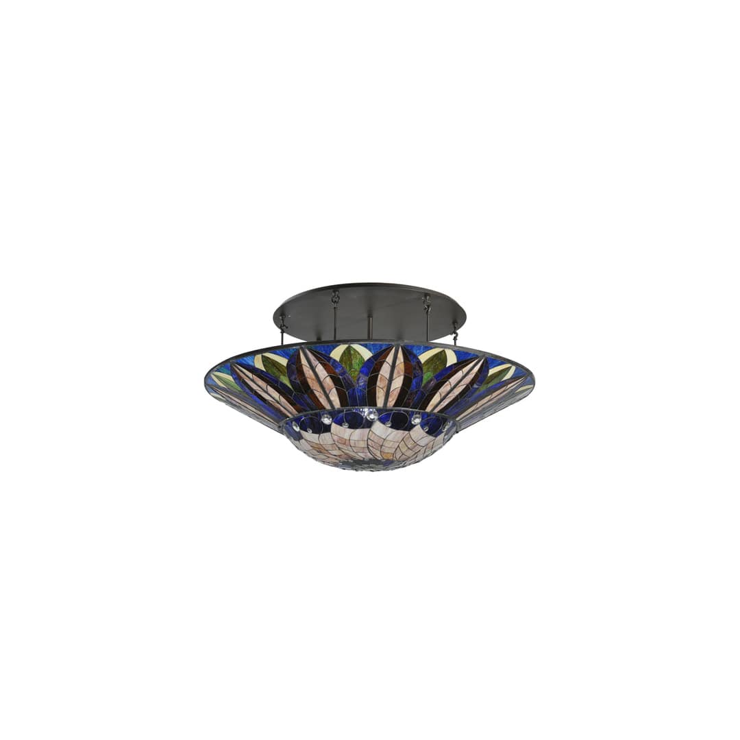 Tampa Bay 12 Light 60" Wide Semi-Flush Bowl Ceiling Fixture