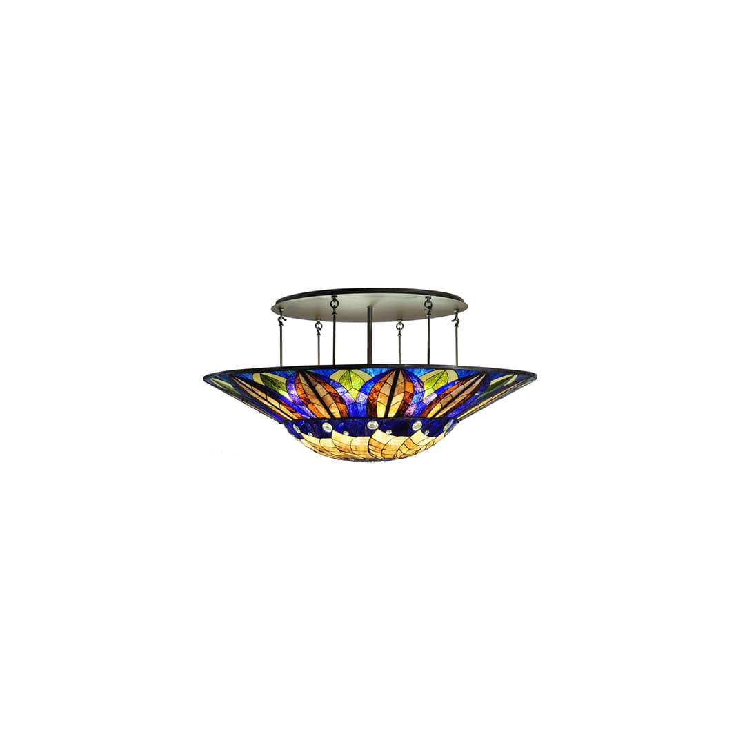 Tampa Bay 12 Light 60" Wide Semi-Flush Bowl Ceiling Fixture