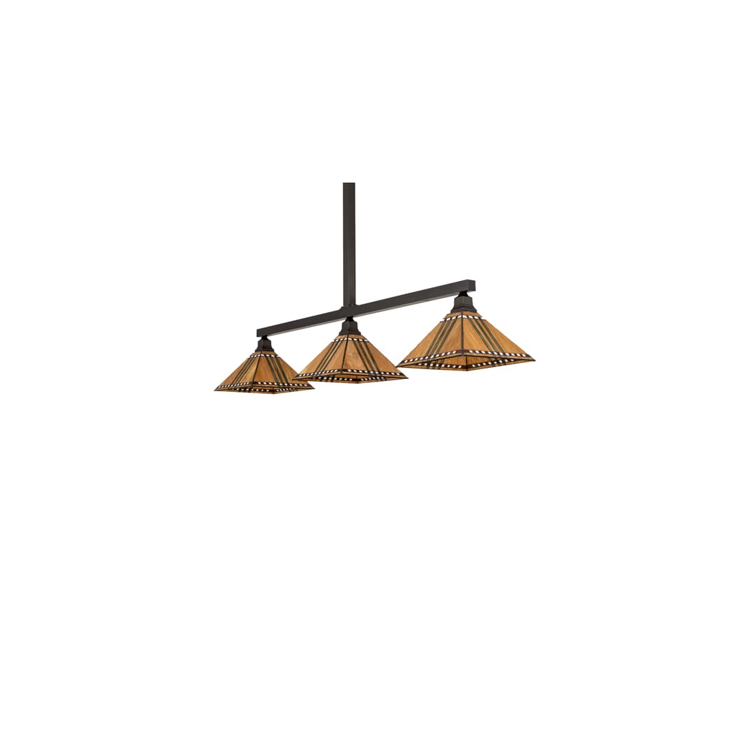 3 Light 62" Wide Linear Pendant