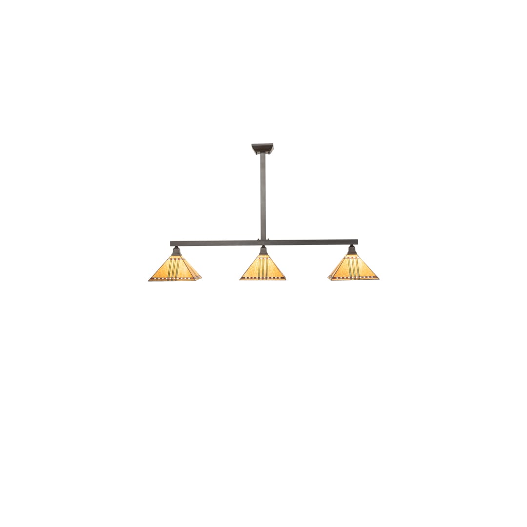 3 Light 62" Wide Linear Pendant