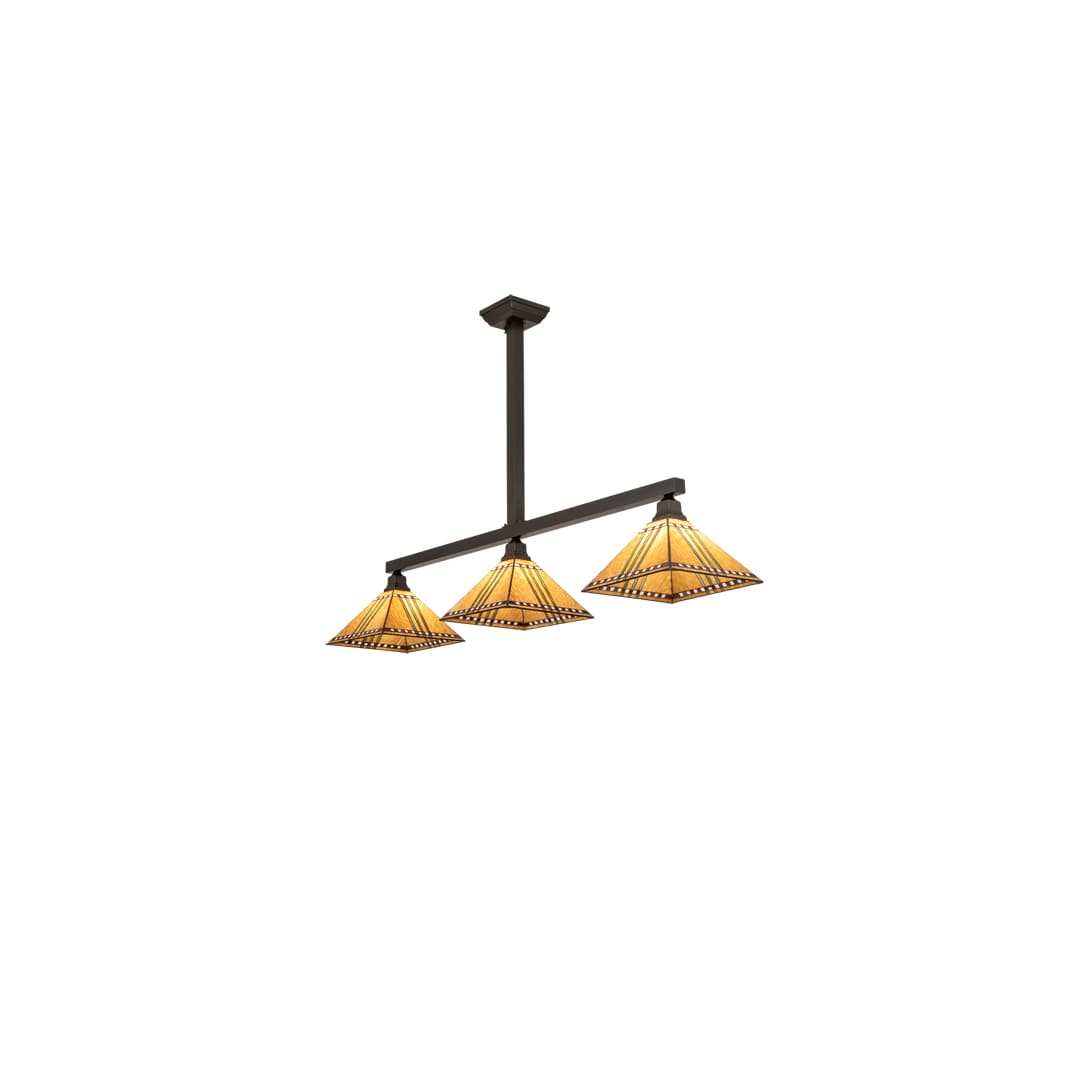 3 Light 62" Wide Linear Pendant