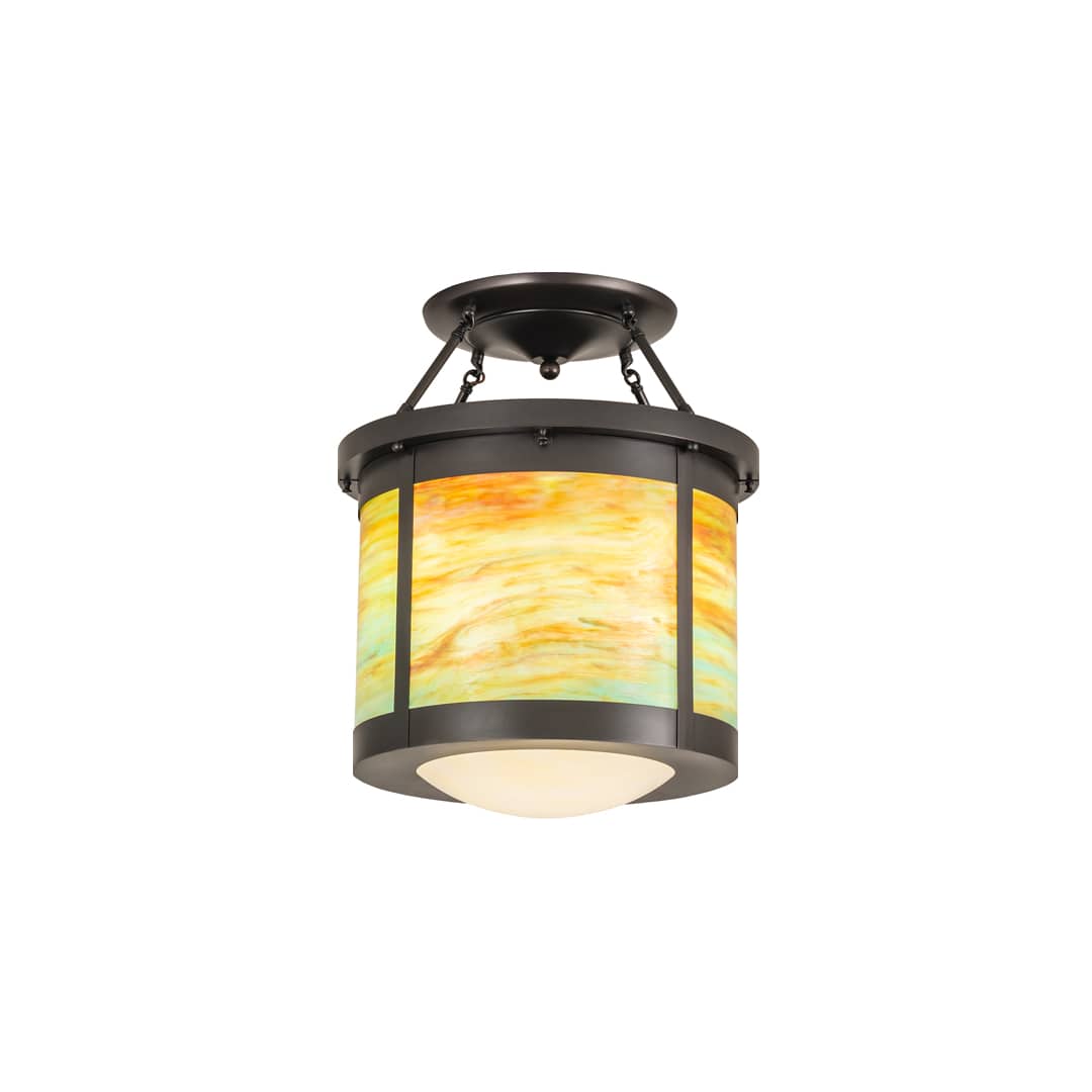 Arts and Crafts 4 Light 20" Wide Semi-Flush Ceiling Fixture