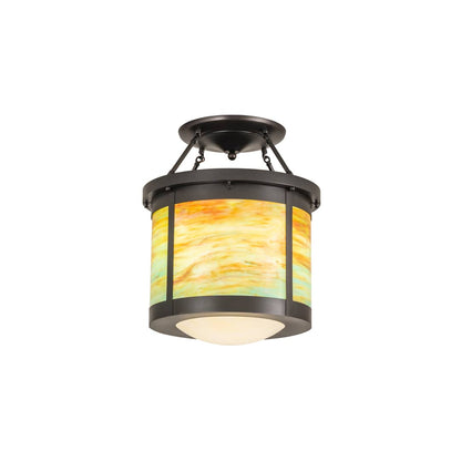 Arts and Crafts 4 Light 20" Wide Semi-Flush Ceiling Fixture