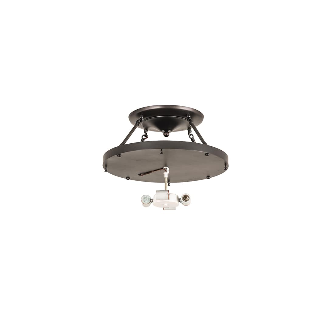 Arts and Crafts 4 Light 20" Wide Semi-Flush Ceiling Fixture