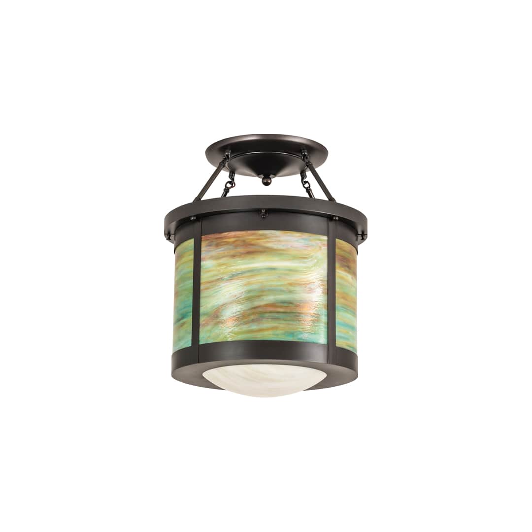 Arts and Crafts 4 Light 20" Wide Semi-Flush Ceiling Fixture