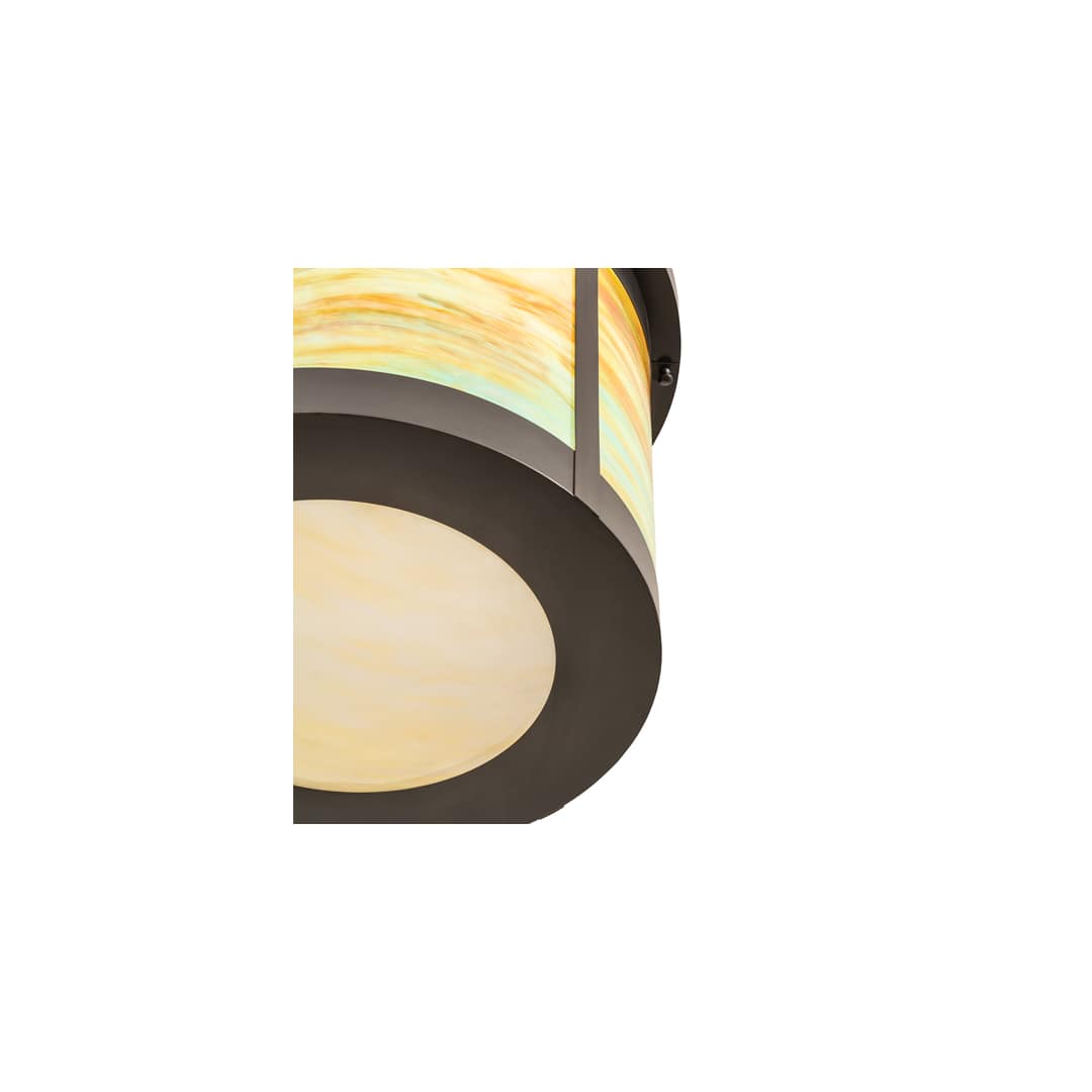 Arts and Crafts 4 Light 20" Wide Semi-Flush Ceiling Fixture