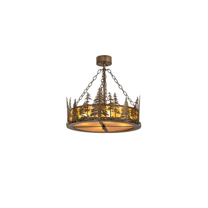 4 Light 23" Wide Pendant