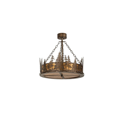 4 Light 23" Wide Pendant