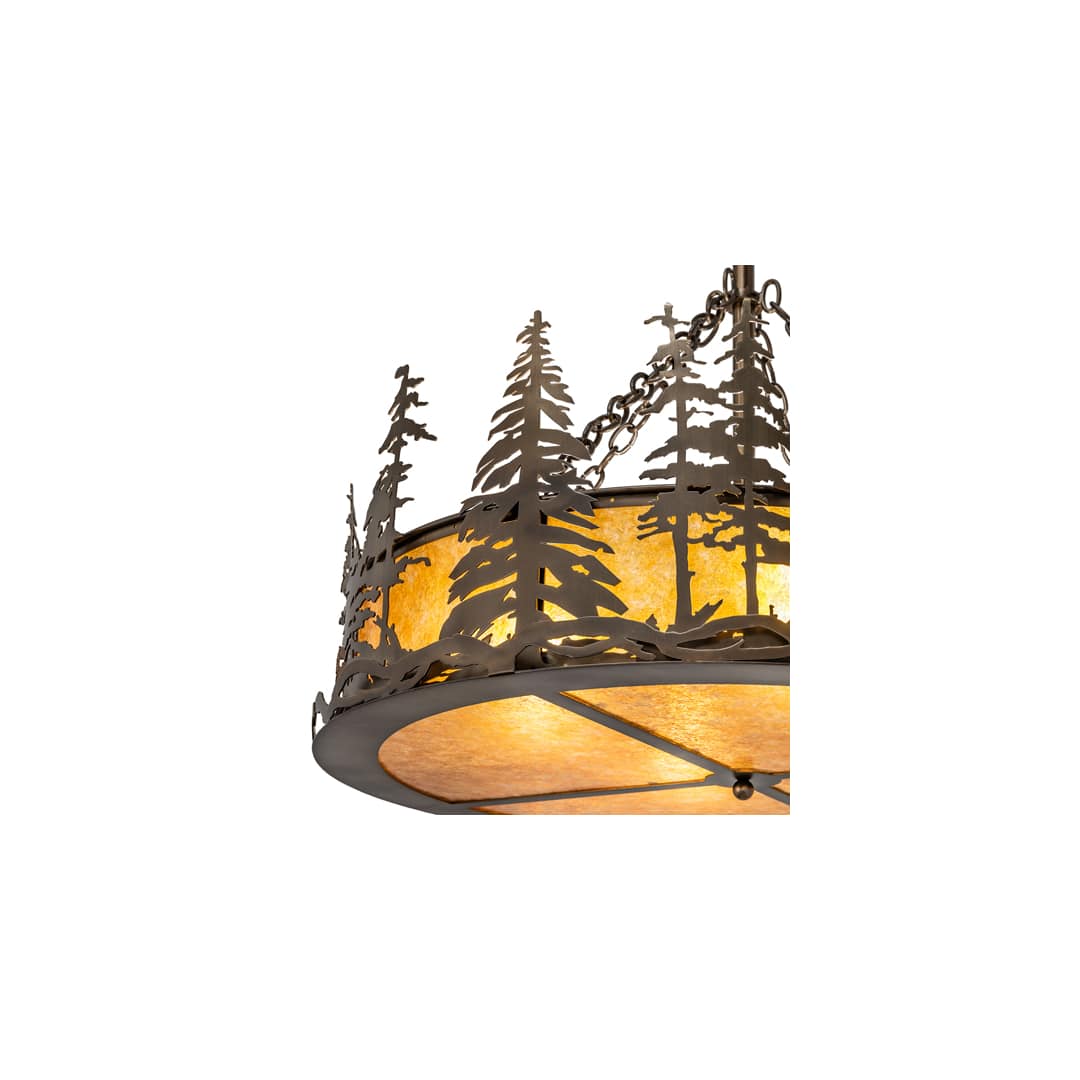 4 Light 36" Wide Pendant