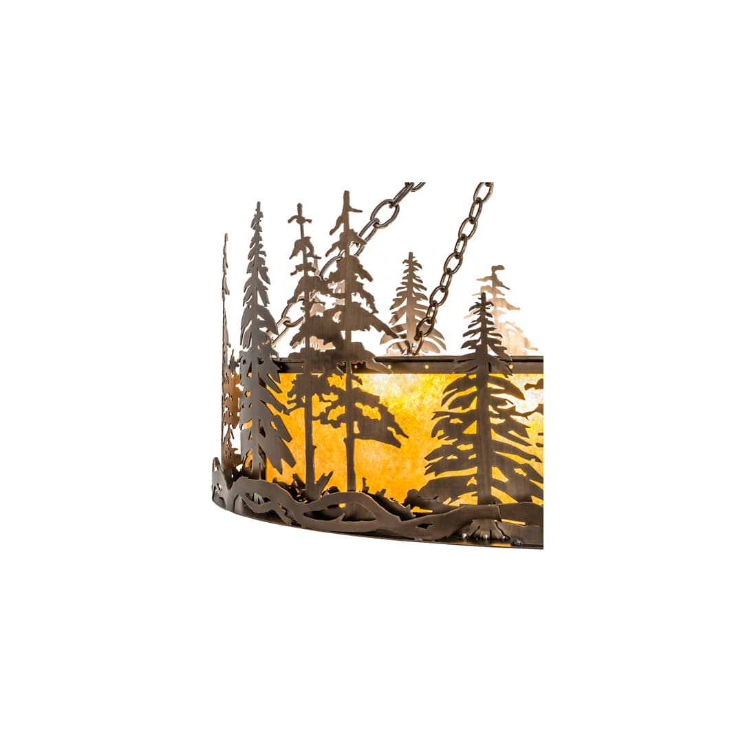 4 Light 36" Wide Pendant