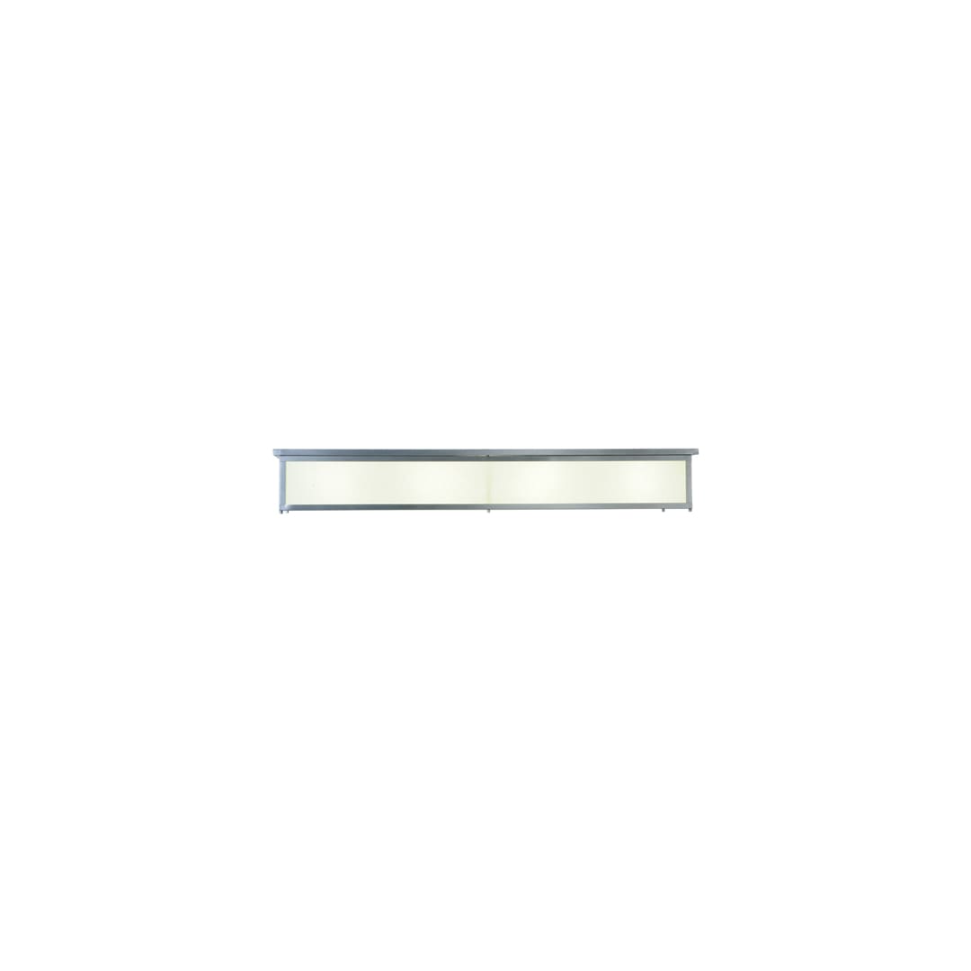 Lumina 8 Light 72" Wide Flush Mount Ceiling Fixture - Sparkle Silver Finish - Medium Bulb Base