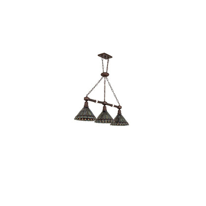 3 Light 45" Wide Linear Pendant