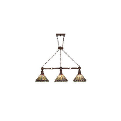 3 Light 45" Wide Linear Pendant
