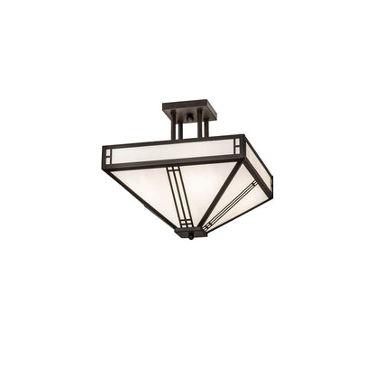 Prairie Loft 4 Light 9" Wide Semi-Flush Ceiling Fixture