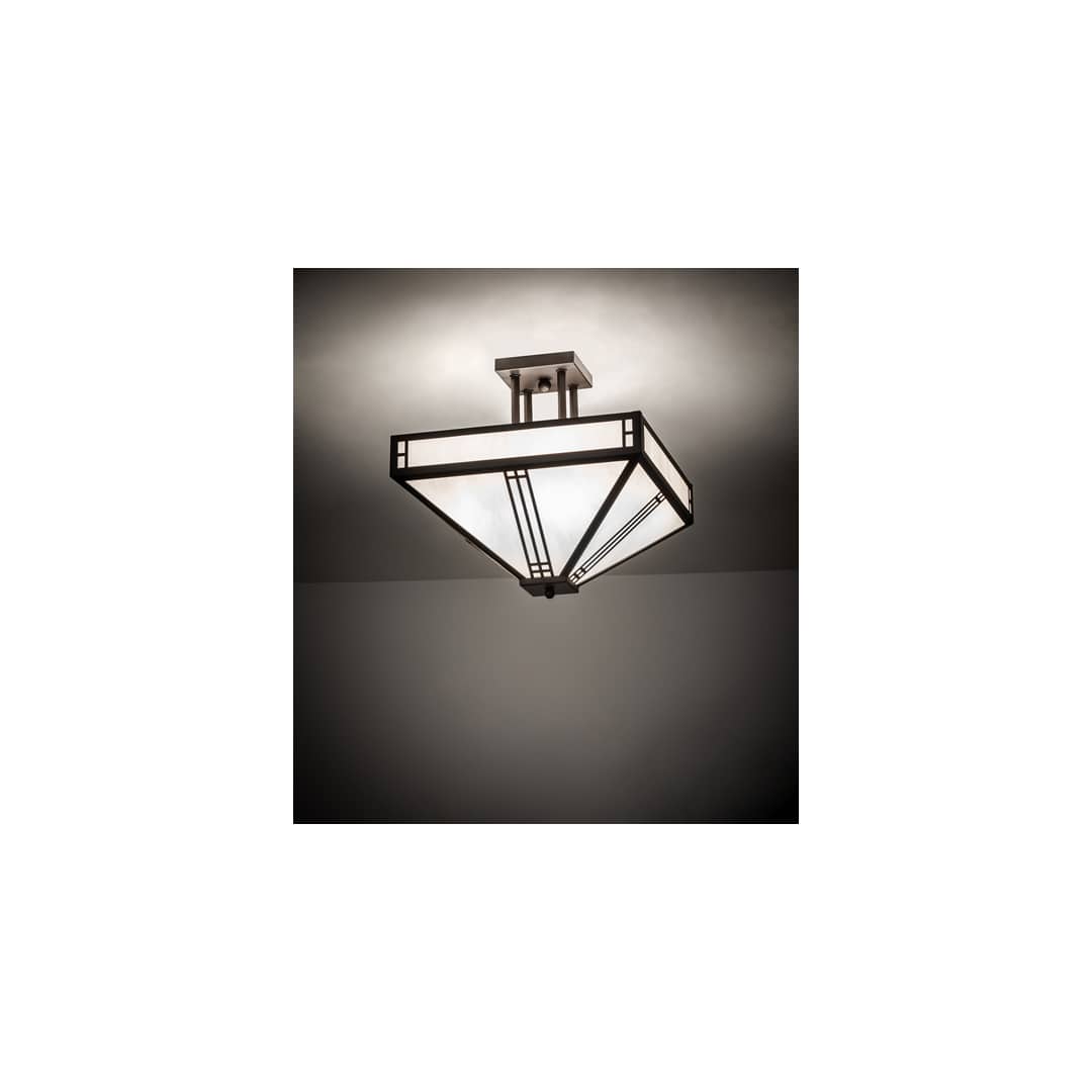 Prairie Loft 4 Light 9" Wide Semi-Flush Ceiling Fixture